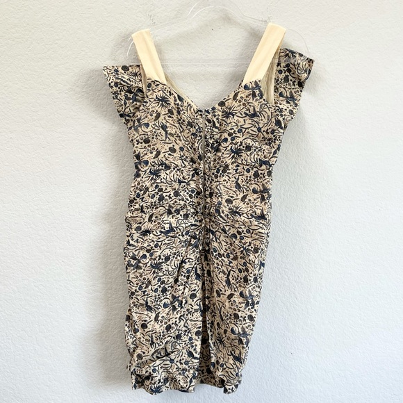 Isabel Marant Topaz Print Linen Mini Dress Sz 40 - Picture 4 of 8